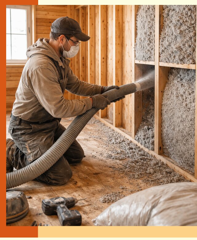 Утепление дачного дома эковатой в Кушве — быстро и надёжно