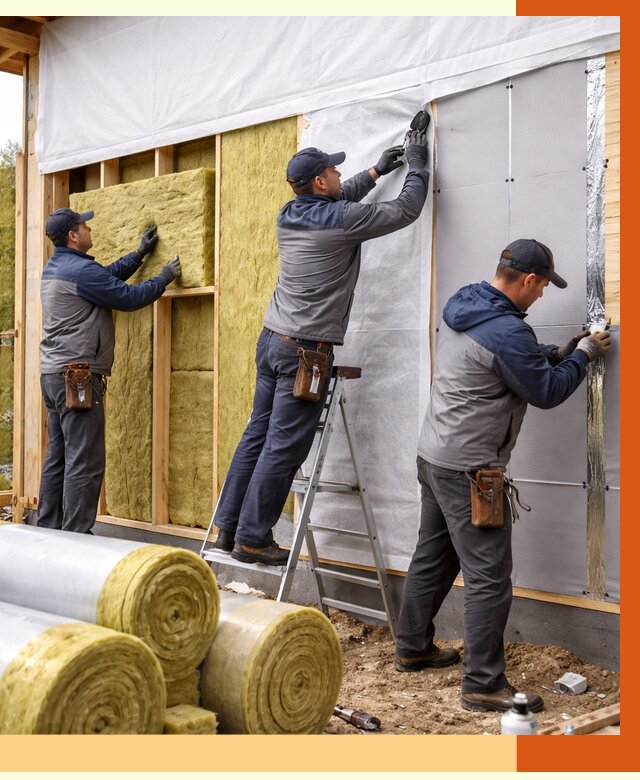 Утепление каркасного дома в Кушве от 4311 руб./м2 — профессионально | ТепломастерКшв