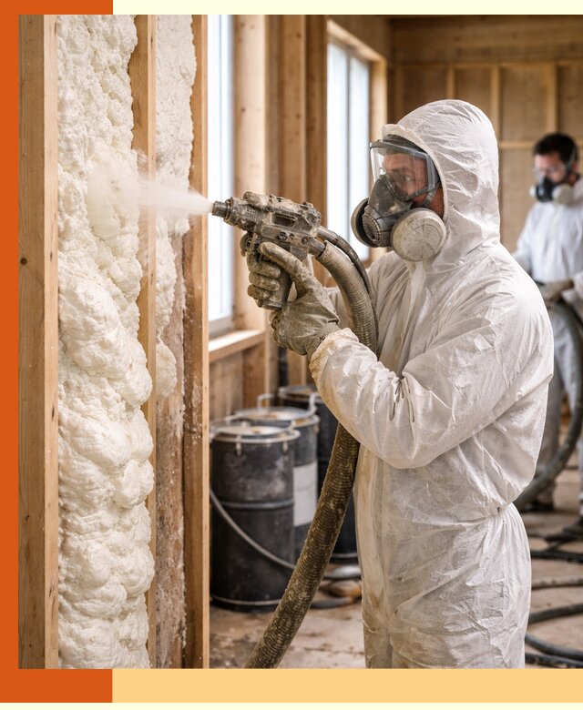 Утепление каркасного дома пенополиуретаном в Кушве