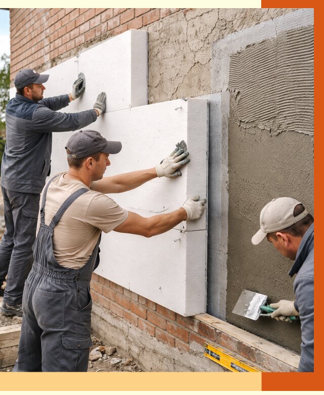 Утепление кирпичного дома в Кушве от 4311 руб. под ключ | ТепломастерКшв