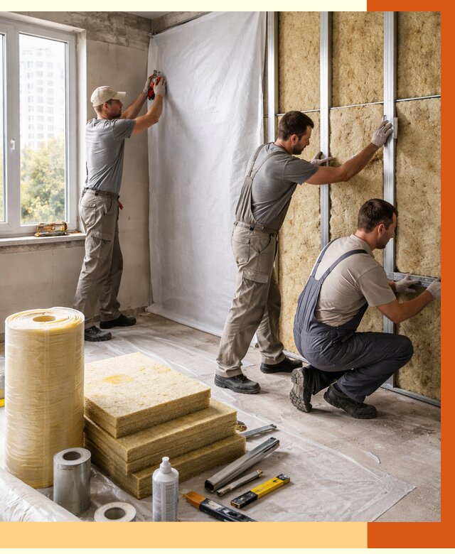 Утепление квартиры в Кушве от 4619 руб/м2 — утеплить квартиру изнутри и снаружи | ТепломастерКшв