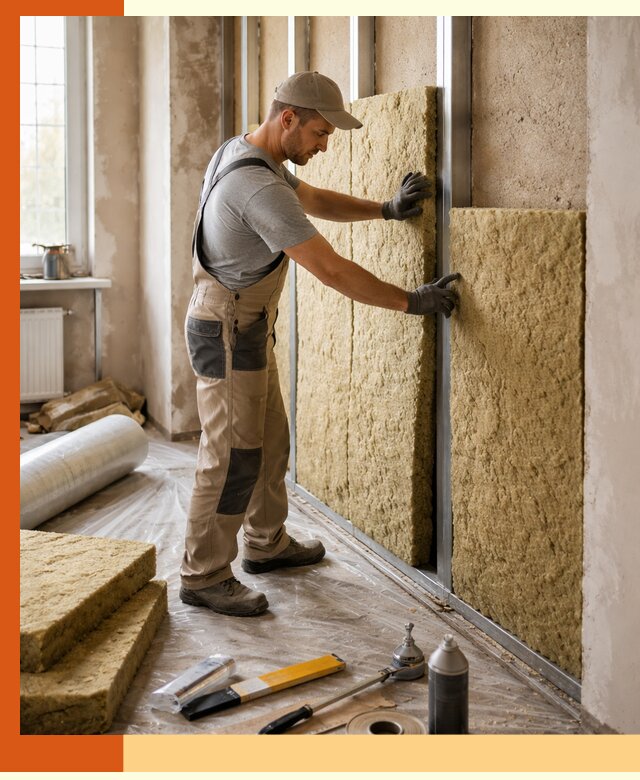 Утепление квартиры в Кушве — комплексная теплоизоляция стен и полов