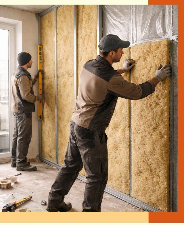 Утепление квартиры изнутри в Кушве от 4465 руб. за м2 | Проф. работы ТепломастерКшв