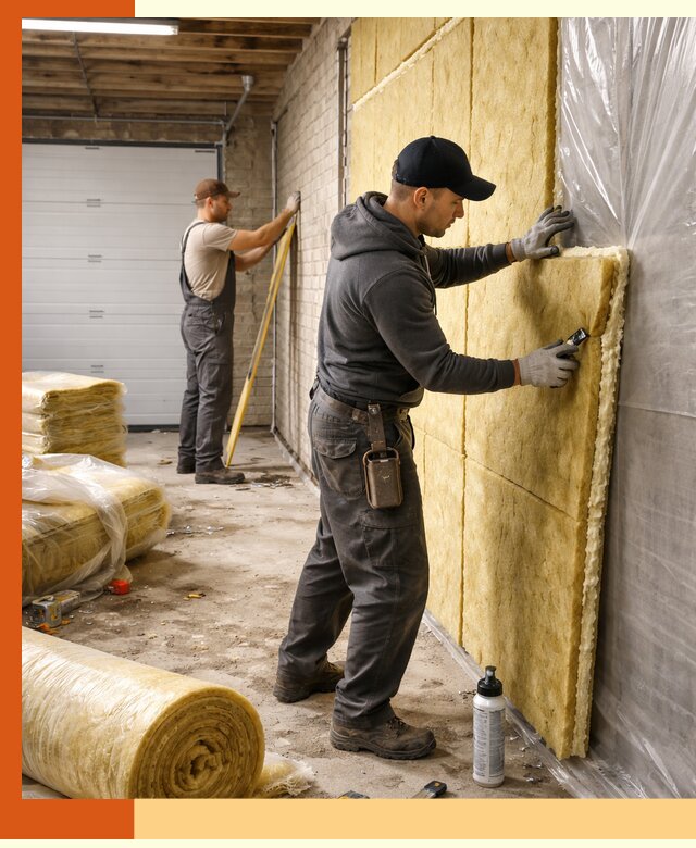 Утепление гаража под ключ в Кушве — все виды теплоизоляции