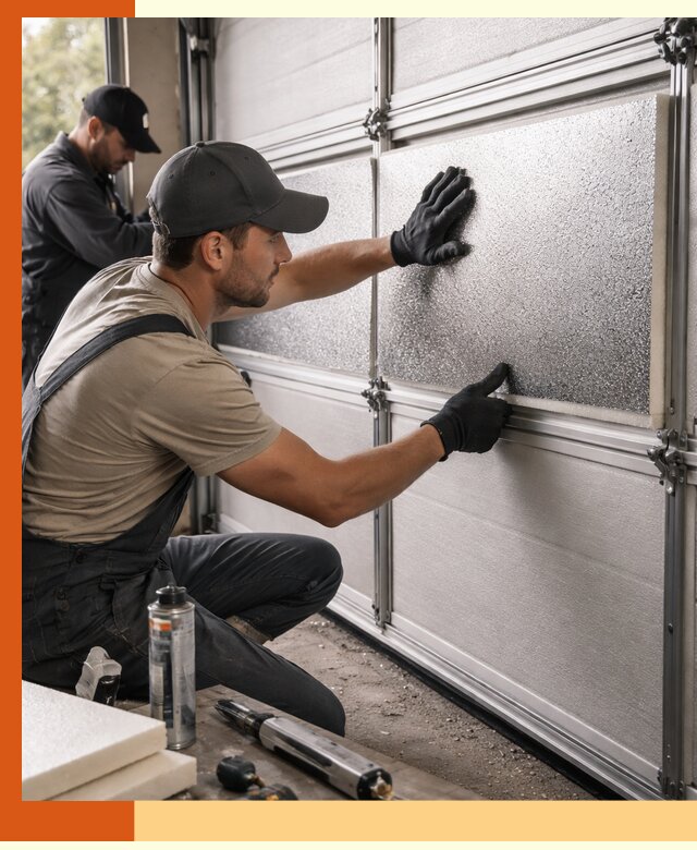 Утепление гаражных ворот в Кушве качественно и надежно