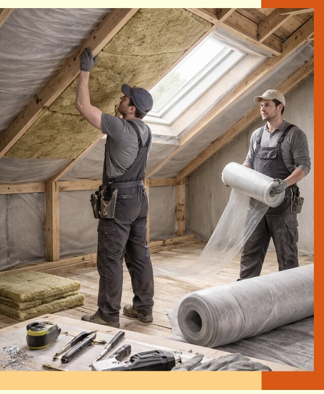 Утепление крыши изнутри мансарды в Кушве от 4311 руб./м² | ТепломастерКшв