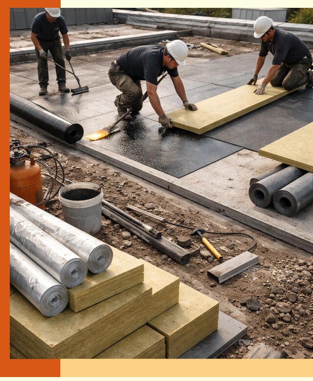 Утепление плоской крыши в Кушве — надежная теплоизоляция и герметизация