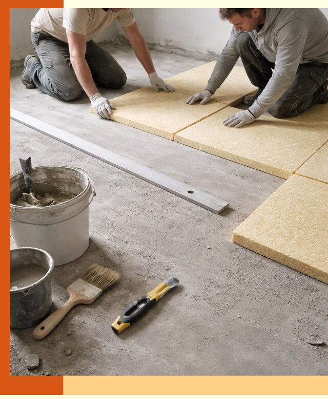 Утепление бетонного пола в Кушве профессионально и недорого