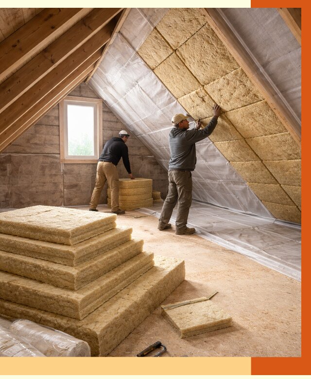 Утепление мансарды в Кушве от 2566 руб/м2 — комплексно и под ключ | ТепломастерКшв