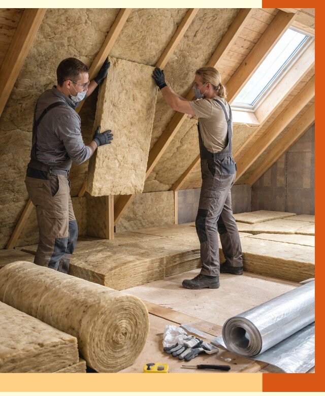 Утепление мансарды минватой в Кушве от 4311 руб./м2 — монтаж и пароизоляция | ТепломастерКшв