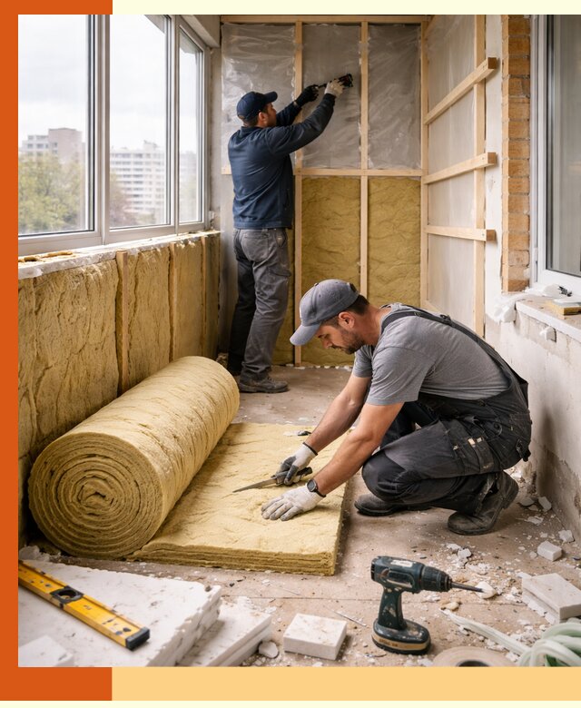 Утепление балкона под ключ в Кушве качественно и быстро