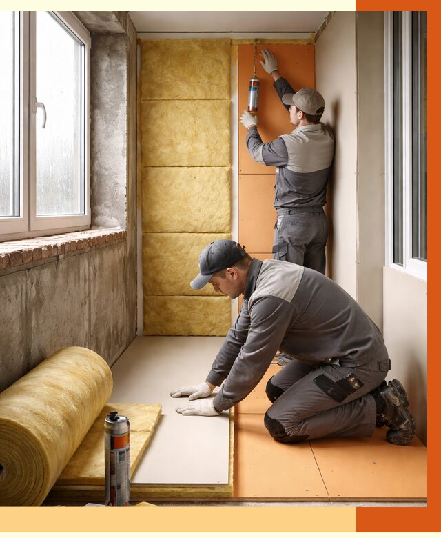 Утепление лоджии под ключ в Кушве от 6672 руб/м2 — комплексное решение | ТепломастерКшв