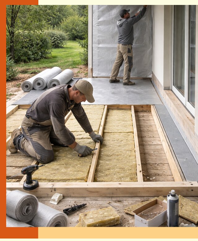 Утепление террасы в Кушве — тепло и защита круглогодично