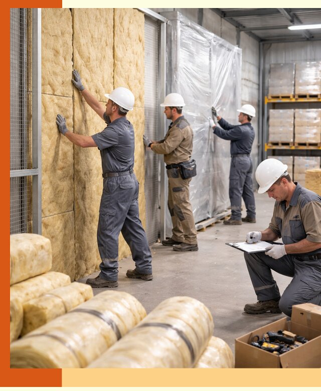 Утепление склада готовой продукции в Кушве качественно и быстро