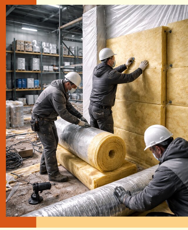 Утепление склада химсырья в Кушве: безопасная и эффективная изоляция