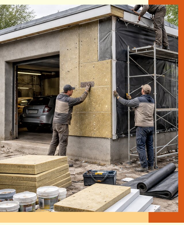 Утепление автосервиса в Кушве ппу, пеноизоляция, от 14884 руб/м2 — ТепломастерКшв