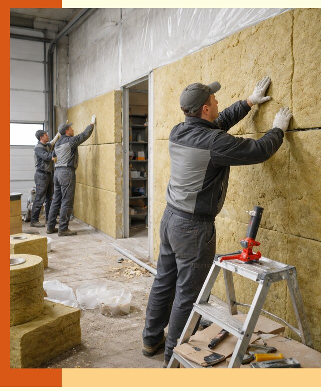 Утепление автосервиса и мастерских в Кушве качественно и надёжно