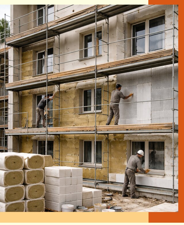 Утепление гостиницы в Кушве от 7391 руб./м2 — комплексно, ППУ, под ключ | ТепломастерКшв