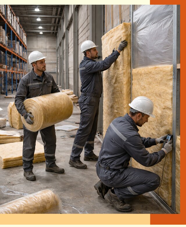 Утепление логистического центра в Кушве от 4619 руб/м² под ключ | ТепломастерКшв