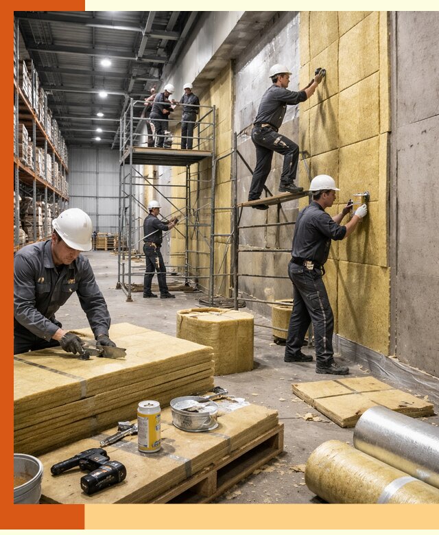 Утепление логистического центра в Кушве качественно и экономично