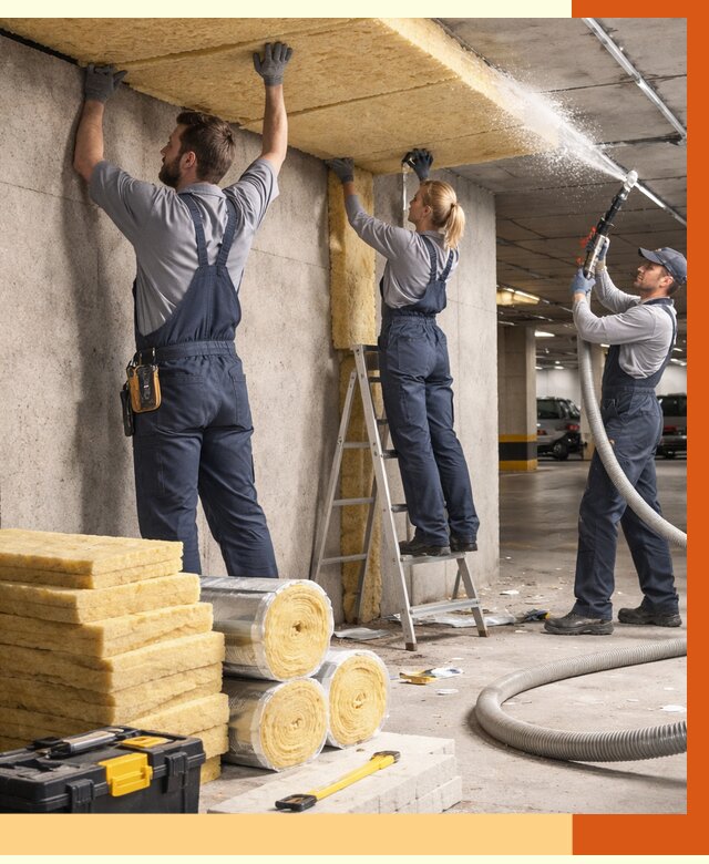 Утепление паркинга в Кушве от 6980 руб./м2 — работы под ключ | ТепломастерКшв