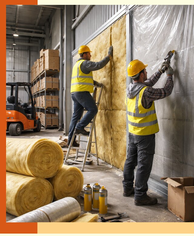 Утепление склада с техникой в Кушве под ключ