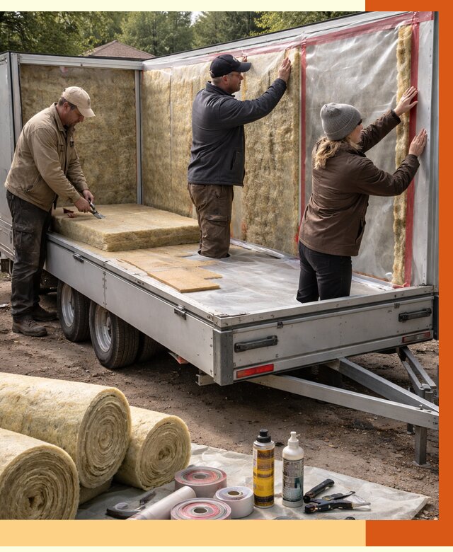 Утепление прицепа в Кушве под ключ от 12831 руб. — комплекс от ТепломастерКшв