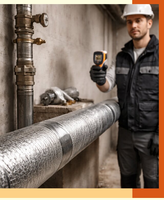 Утепление труб водоснабжения в Кушве от 8725 руб. за м² — услуги ТепломастерКшв