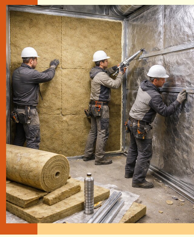 Утепление венткамеры в Кушве — качественная теплоизоляция и шумопоглощение