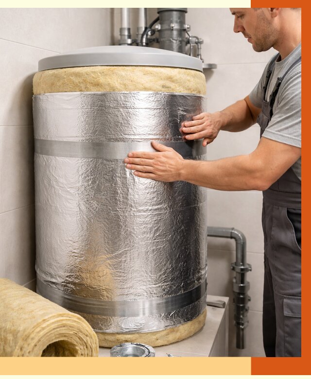 Утепление бойлера в Кушве от 4619 руб. под ключ | Утепление ППУ | ТепломастерКшв