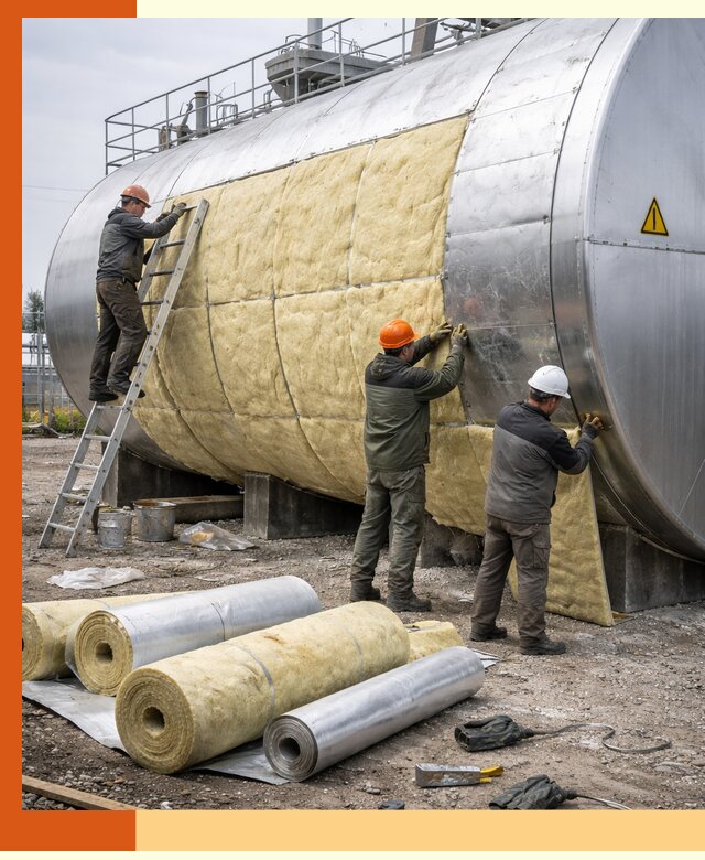 Утепление резервуаров с топливом в Кушве надежно и экономично