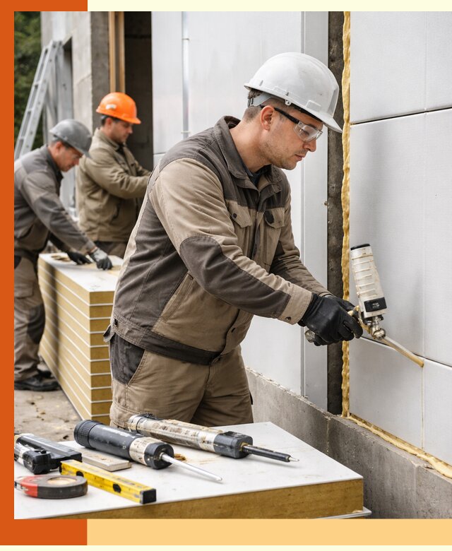 Утепление сэндвич-панелей пенополиуретаном в Кушве