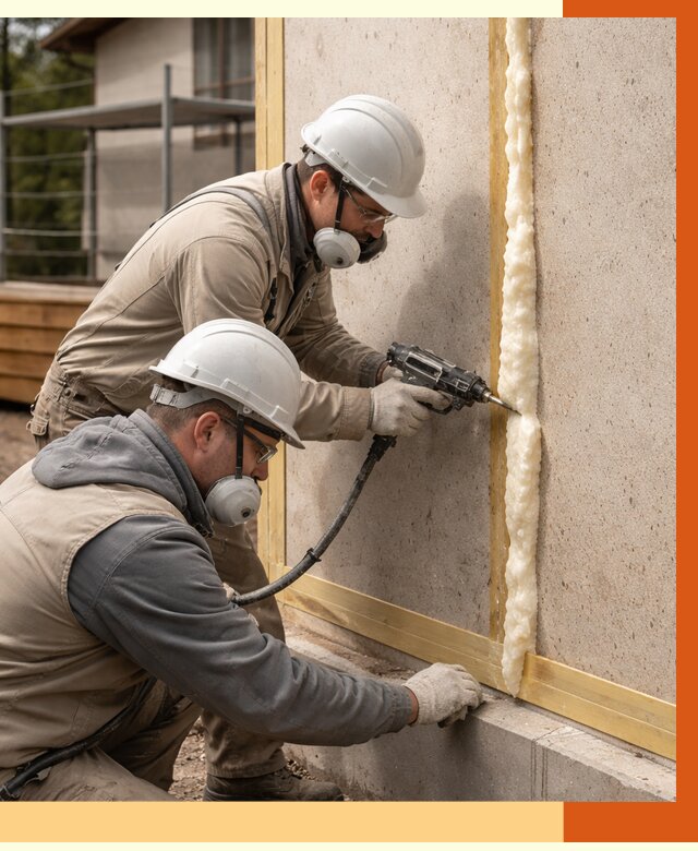 Утепление сип панелей ППУ в Кушве от 4927 руб. под ключ | ТепломастерКшв