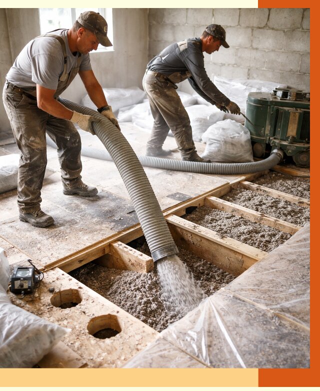 Заполнение пустот перекрытий в Кушве от 4619 руб. под ключ | ТепломастерКшв