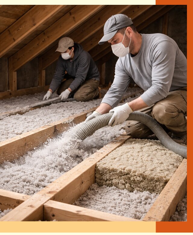 Заполнение полостей чердачного перекрытия в Кушве от 4619 руб. | ТепломастерКшв