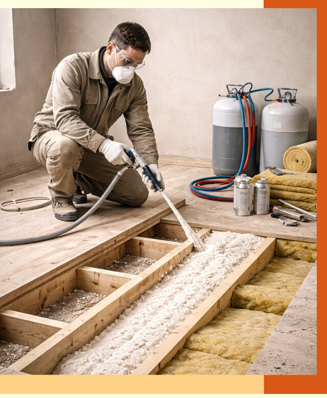 Заполнение полостей межэтажного перекрытия в Кушве от 4311 руб. | ТепломастерКшв