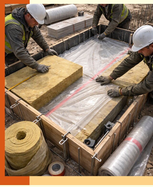 Теплоизоляция опалубки для строительства в Кушве