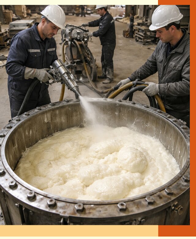 Заливка ППУ в емкости в Кушве от 7442 руб. — утепление емкости под ключ | ТепломастерКшв