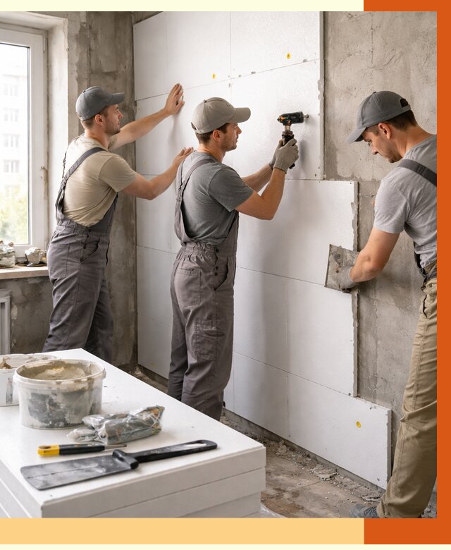 Утепление пенопластом домов и стен в Кушве от 1899 руб. — ТепломастерКшв