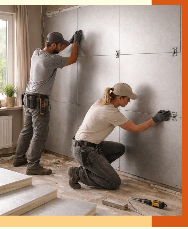 Утепление PIR панелями в Кушве от 4311 руб. под ключ | ТепломастерКшв