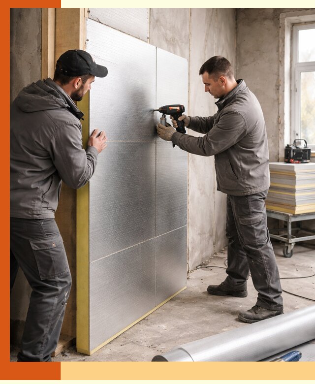 Утепление PIR панелями домов и зданий в Кушве