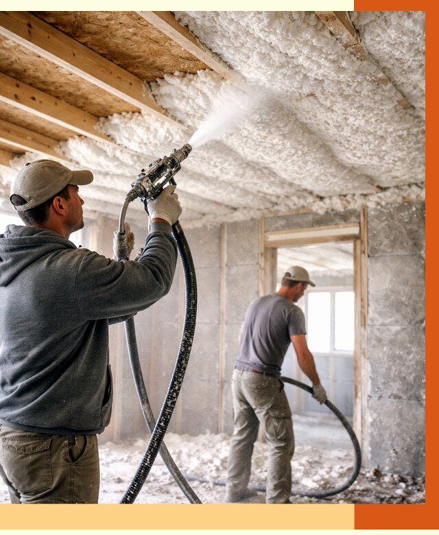 Утепление пеноизолом в Кушве от 1642 руб./м2 под ключ | ТепломастерКшв