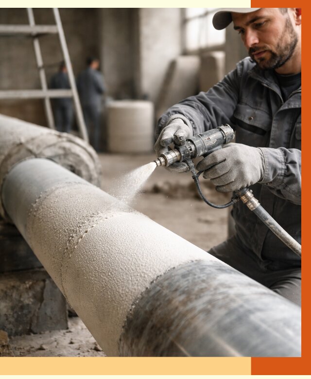 Утепление труб жидкой теплоизоляцией в Кушве от 7699 руб. под ключ | ТепломастерКшв