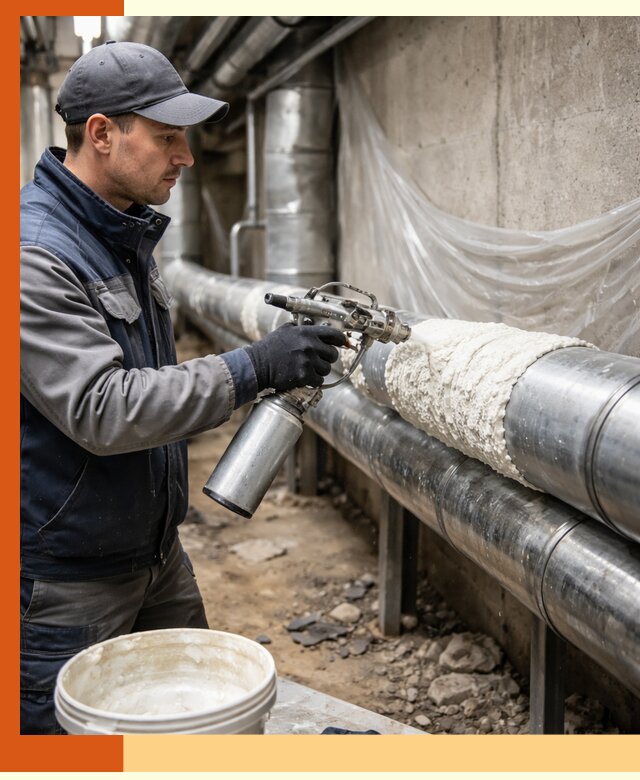 Утепление труб жидкой теплоизоляцией в Кушве