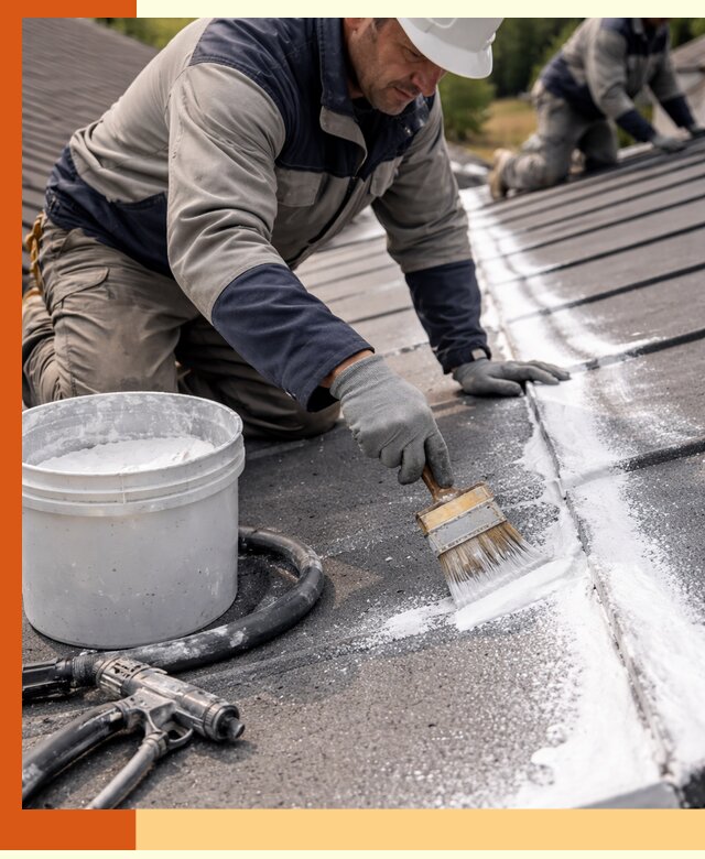 Утепление кровли жидкой теплоизоляцией в Кушве