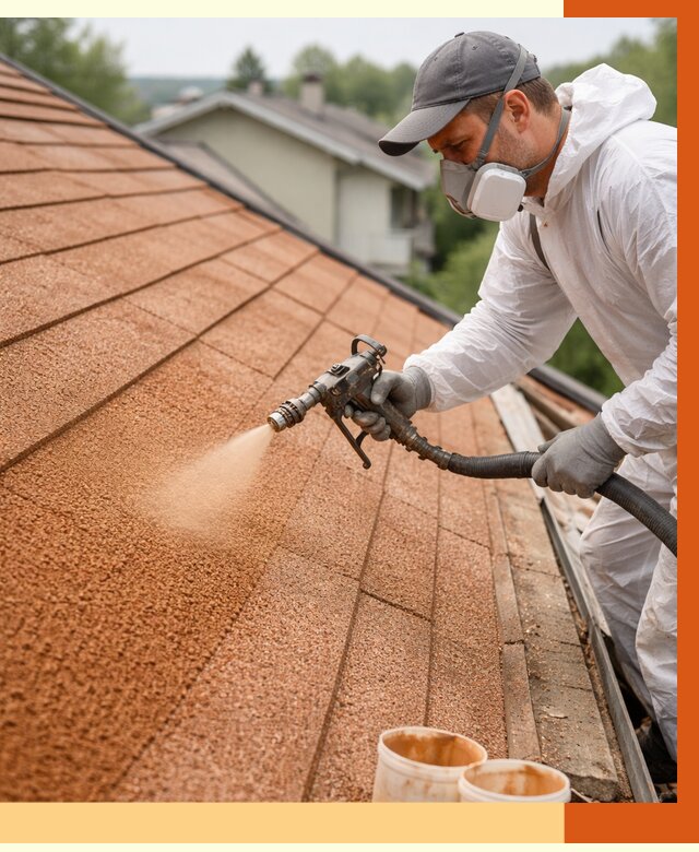 Утепление кровли жидкой пробкой в Кушве от 2772 руб./м² под ключ | ТепломастерКшв