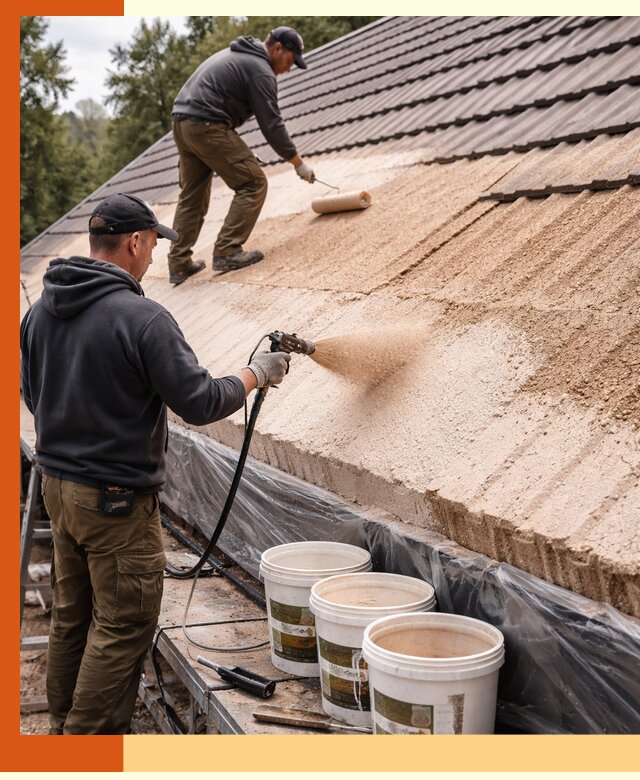Утепление кровли жидкой пробкой в Кушве для домов и зданий