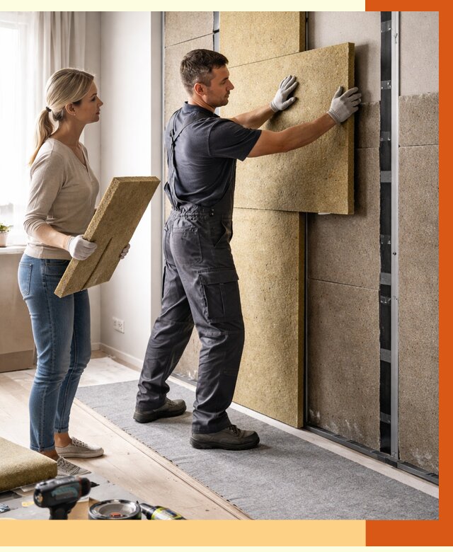 Профессиональная шумоизоляция квартиры в Кушве от 7699 руб. за м2 | ТепломастерКшв