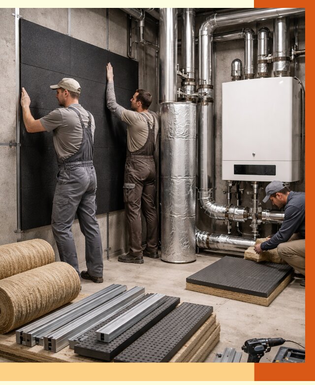 Шумоизоляция котельной в Кушве от 6672 руб. под ключ | Профессиональная звукоизоляция — ТепломастерКшв