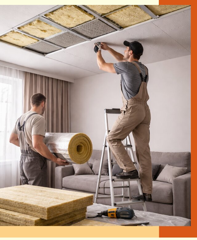 Шумоизоляция потолка в Кушве от 2310 руб. под ключ | Профессионально — ТепломастерКшв